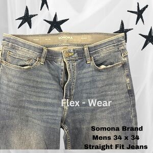 Sonoma Men's Straight Leg Jeans - Faded Blue